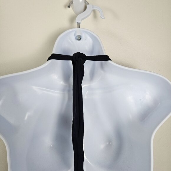 B2prity Womens Halter Tankini 2-Piece Plus 4XL Swimsuit Black Floral Tropical - Picture 7 of 9